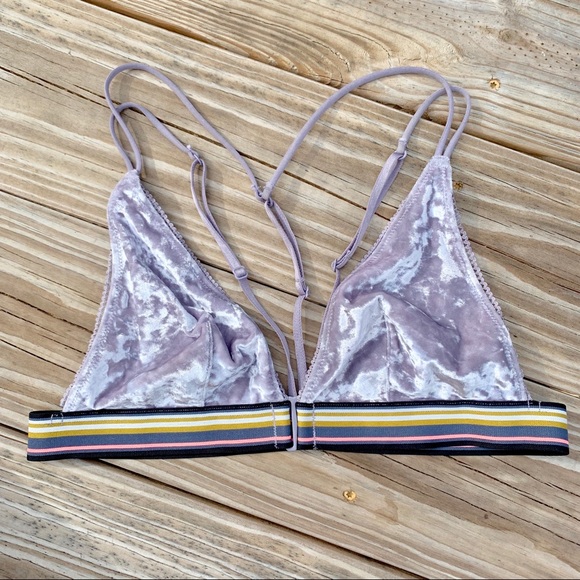 Victoria's Secret Other - VS Velvet Triangle Bra w/ Front Clasp